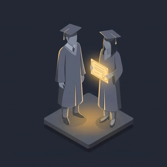 Scholarship Management interface illustration